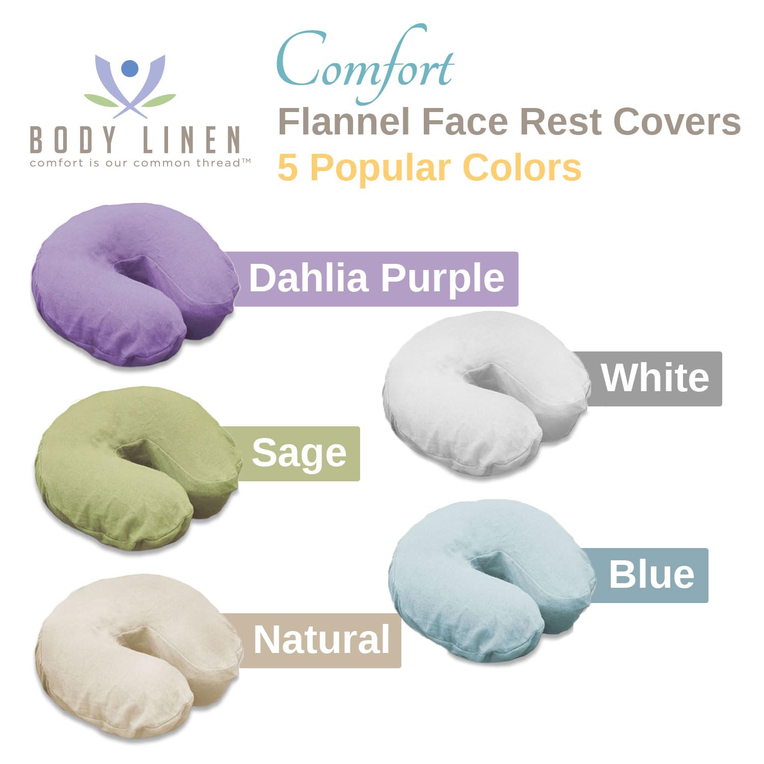 **50 Pack Soft 100% Cotton Flannel Massage Table Face Rest Covers - Durable & Lightweight for Spa, Salon & Physical Therapy - Dahlia Purple**