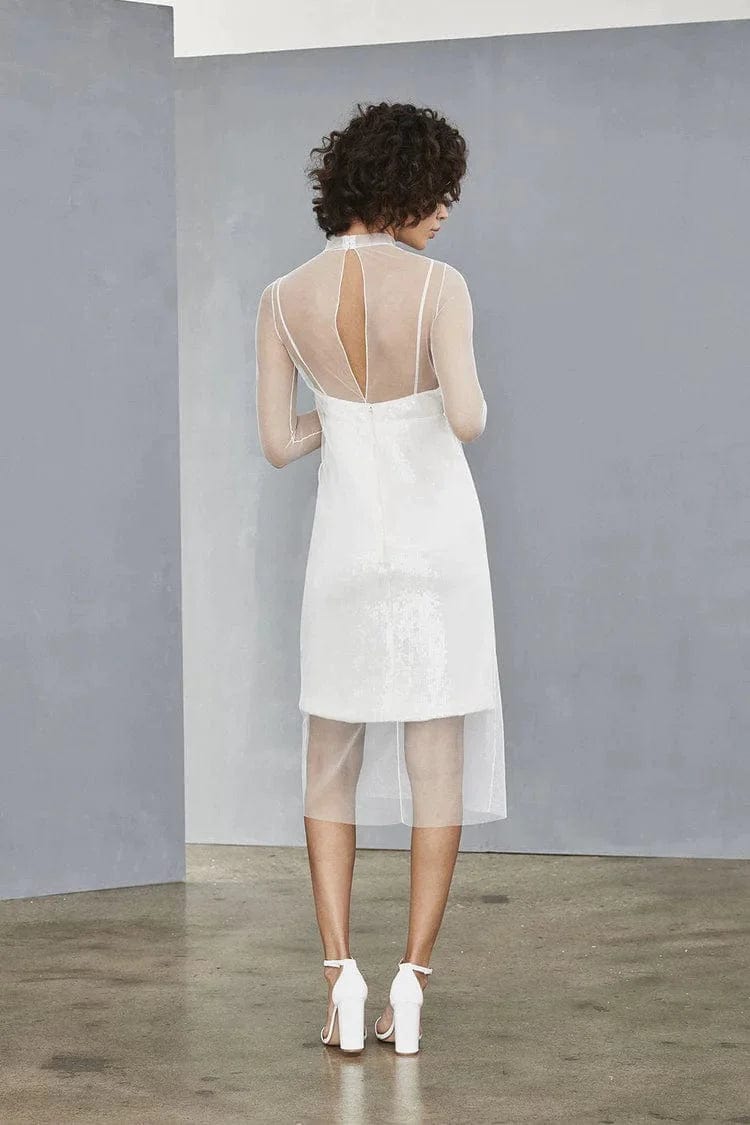 Amsale LW131 Elegant Wedding Dress Size 12 - Perfect for Bridal Ceremonies, Formal Events & Special Occasions
