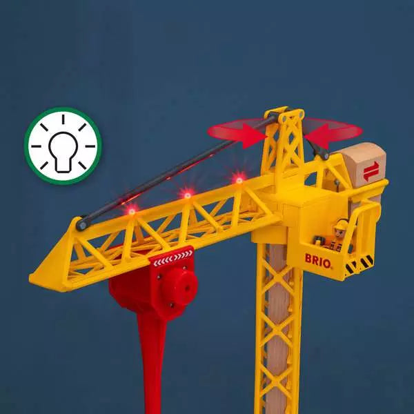 Best Remote Control Construction Crane Toy with LED Lights for Kids – Perfect for Indoor Play, Construction Site Role Play & STEM Learning