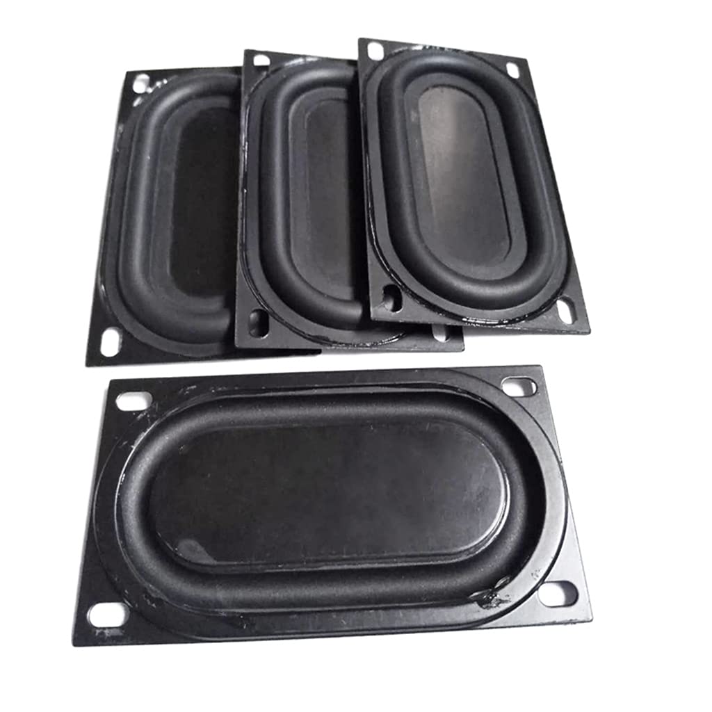 2 Pcs 50x90mm Bass Speaker Passive Radiator - Rubber Vibration Plate Subwoofer DIY Replacement Kit for Enhanced Audio Performance - Perfect for Home Theater, Car Audio, and Speaker Repair Projects