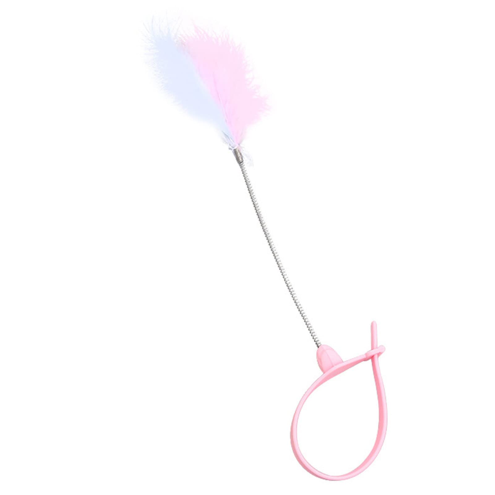 Premium Cat Feather Wand Toy - Interactive Cat Accessories for Stress Relief & Training - Smell-Less Feather Exerciser with Collar - Perfect for Playtime & Bonding with Indoor Cats