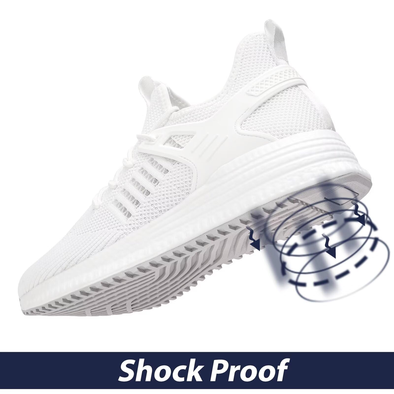 SDolphIN Men's Running Shoes - Lightweight Breathable Athletic Sneakers for Tennis, Workout, Walking & Gym | Non-Slip Rubber Sole | Comfortable Fashion Shoes for Men | Perfect for Jogging, Training & Daily Wear