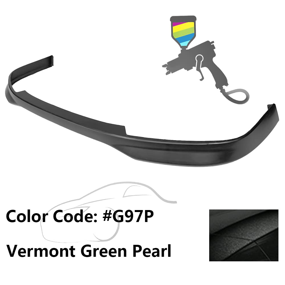 IKON MOTORSPORTS Front Bumper Lip for 2003-2005 Honda Accord Sedan 4-Door - Painted Vermont Green Pearl (G97P) PP Air Chin Diffuser Spoiler | Enhances Aerodynamics & Sporty Look | Perfect for Car Enthusiasts & Performance Upgrades