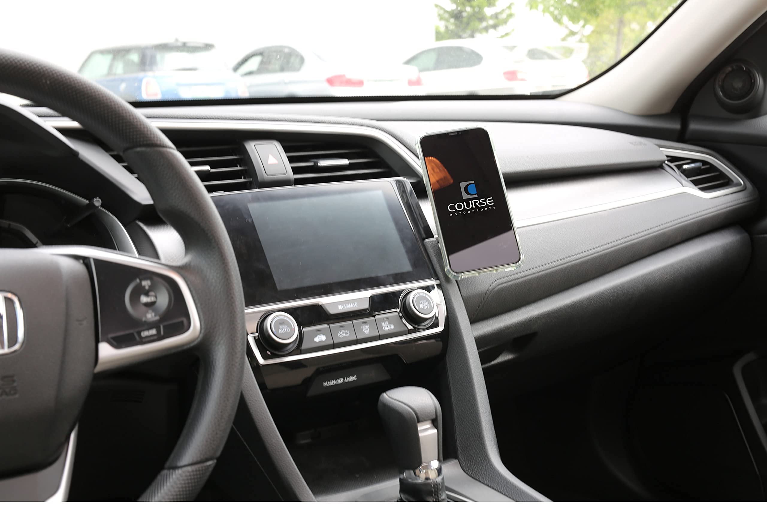 Course Motorsports DirectFit Wireless Charging Car Phone Mount - Auto Gripping Phone Holder for Subaru Outback & Legacy (2015-2019) | Fast Charging Car Accessory | Perfect for Road Trips & Daily Commute (Black)