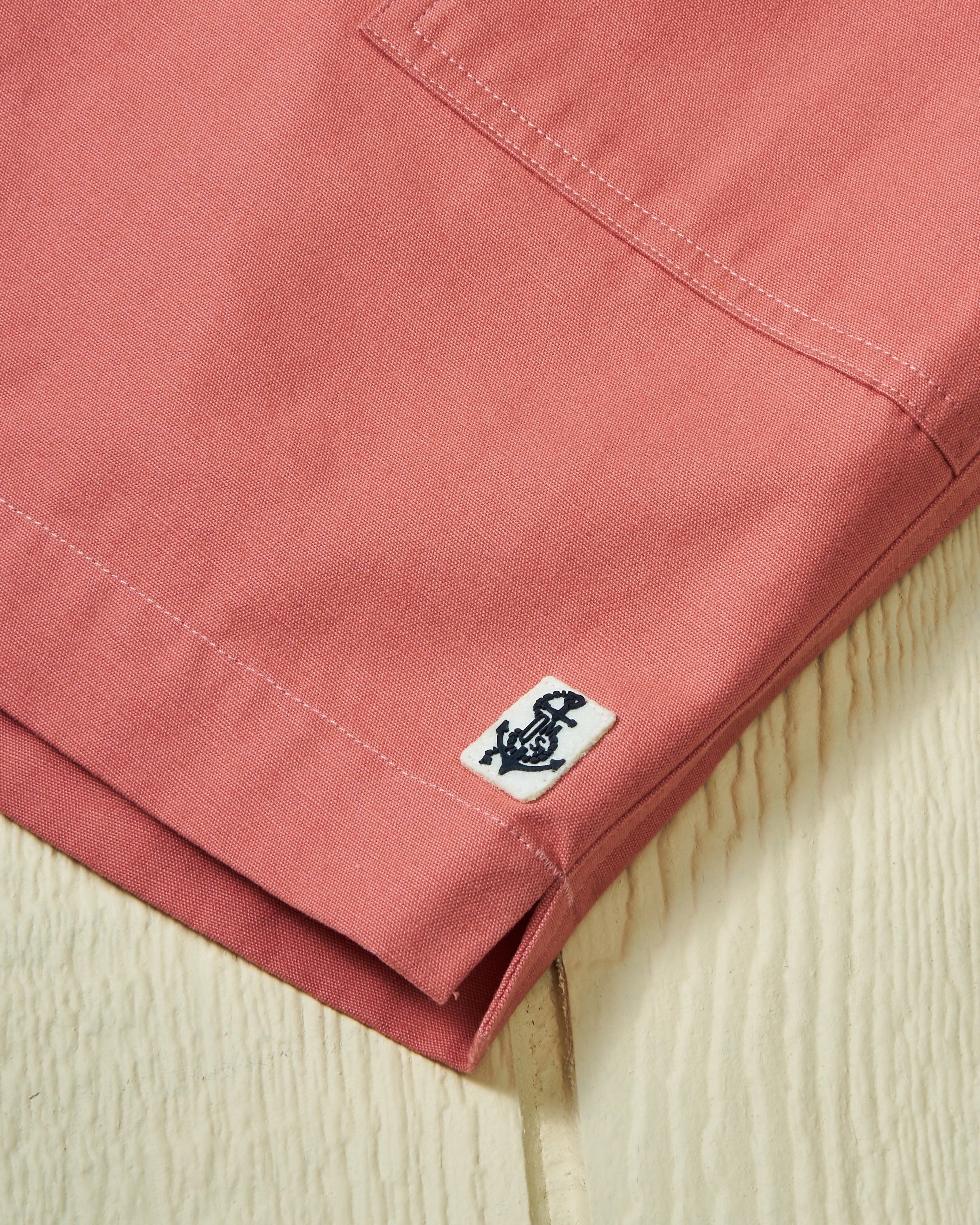 Ventura Shorts for Men - Nautical Red Canvas Casual Wear | Comfortable & Stylish for Summer Outings, Beach Trips, and Outdoor Adventures