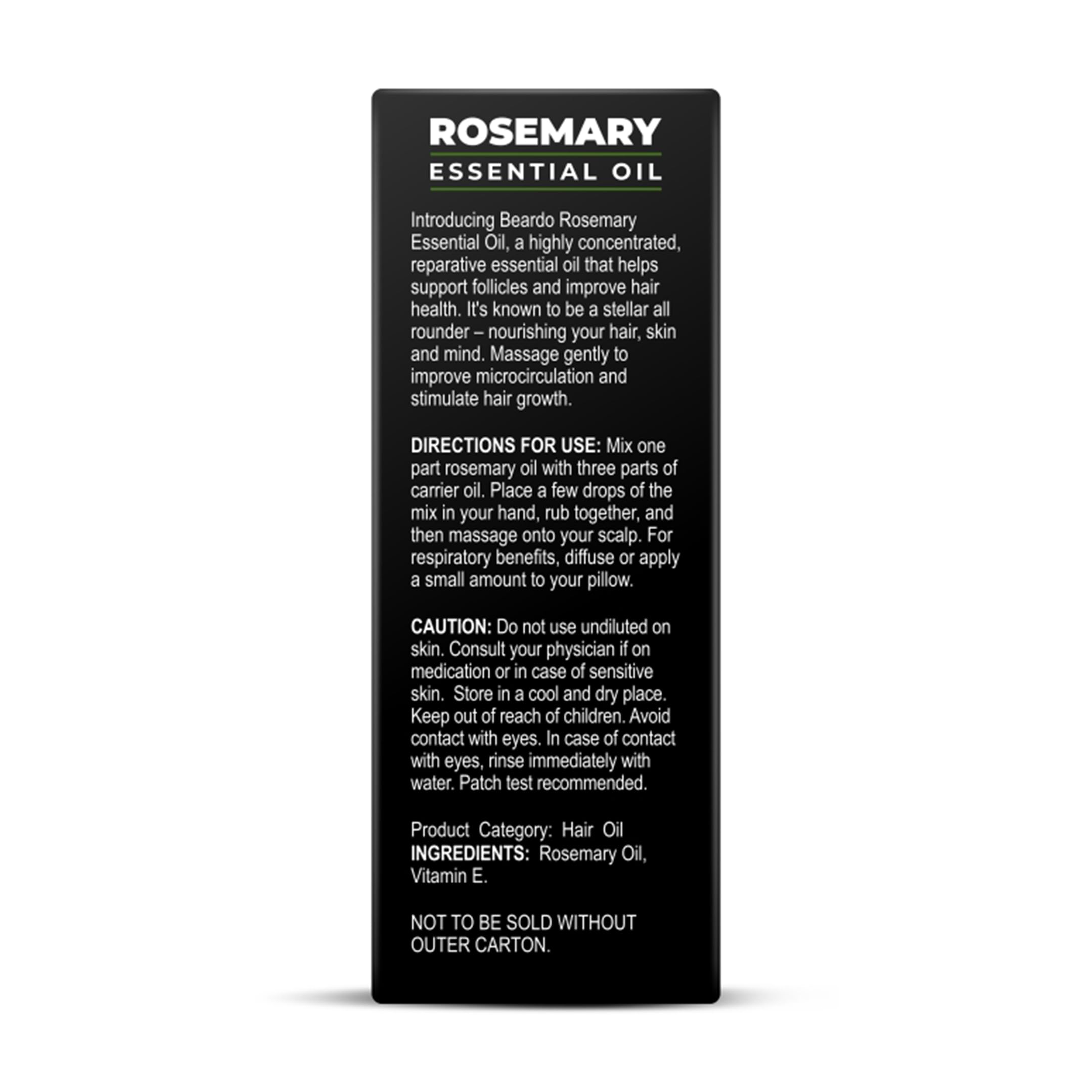 Beardo Rosemary Essential Oil 15ml - 100% Pure Natural Hair Growth Oil for Thicker, Stronger Hair & Scalp Nourishment | Promotes Hair Regrowth & Reduces Hair Fall | Aromatherapy Oil for Relaxation & Skin Care | Perfect for Daily Hair Care Routine & Massage Therapy