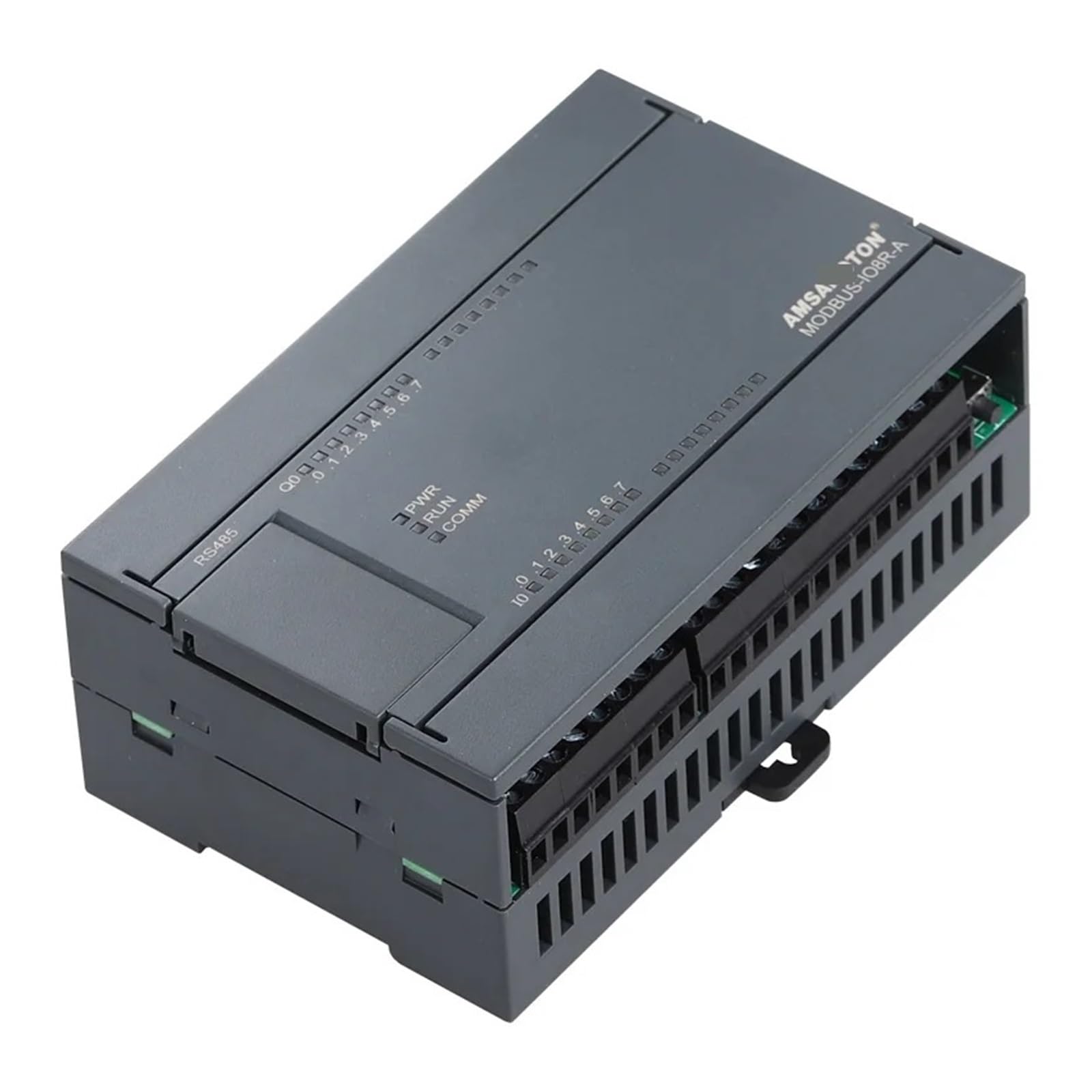 Industrial Grade MODBUS RTU Modbus-IO8R-A Ethernet Converter Server with 16I/16O/32I/32T Analog Output Relay Module - Extensible for Factory Automation, SCADA Systems & Industrial IoT Applications (Color: 16I-16O-RELAY)