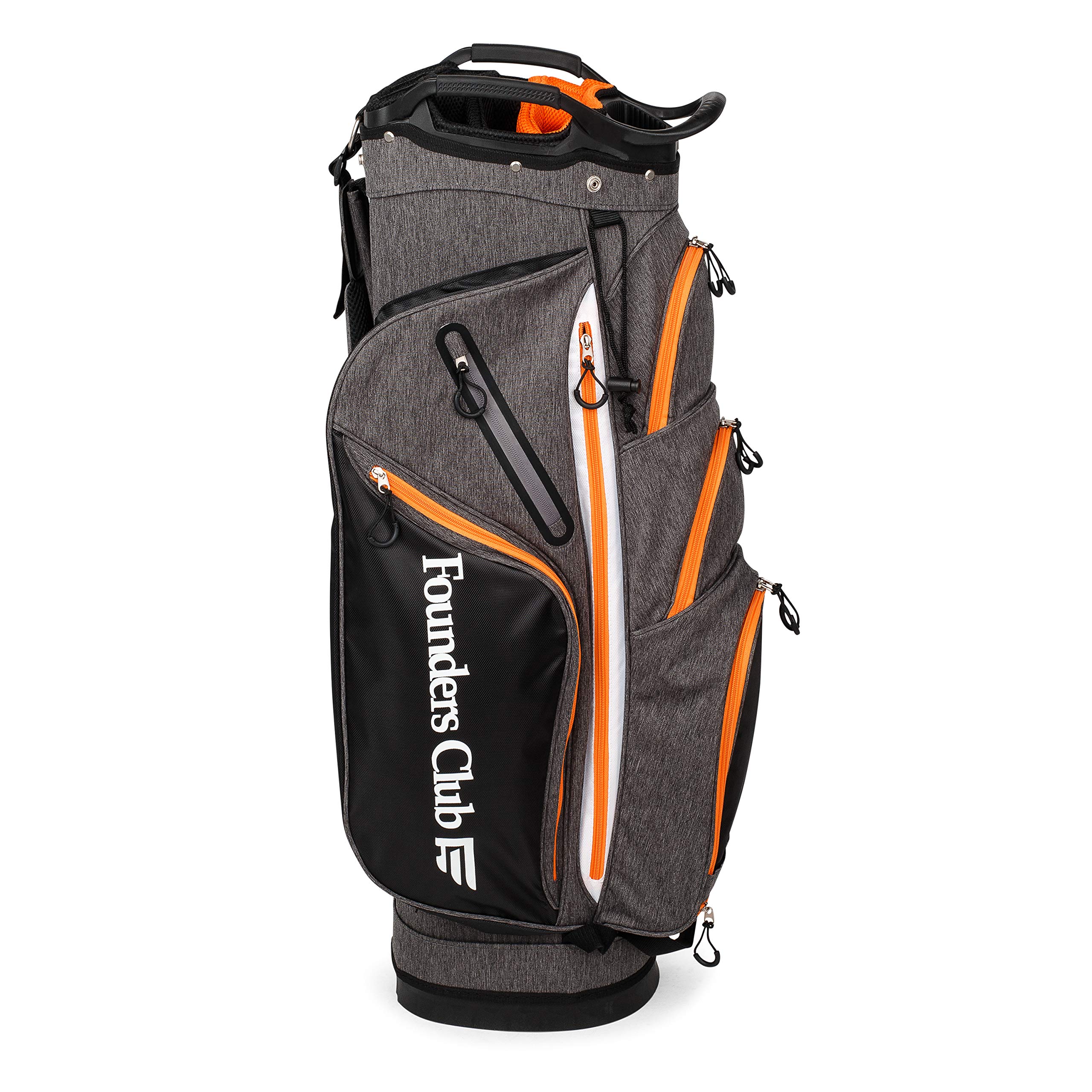 Founders Club Franklin Golf Push Cart Bag - Lightweight Riding Cart Bag with Full Rain Cover, 15-Way Divider & Putter Tube - Perfect for Golf Tournaments & Practice Rounds