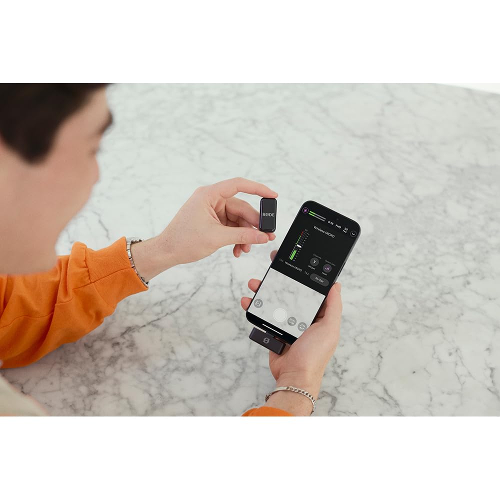RØDE Wireless GO II - Compact Wireless Microphone System with Dual Mics & USB-C Charging Case for Smartphone, DSLR, YouTube, TikTok, Vlogging & Live Streaming - Black (Perfect for Content Creators, Podcasters & Filmmakers)