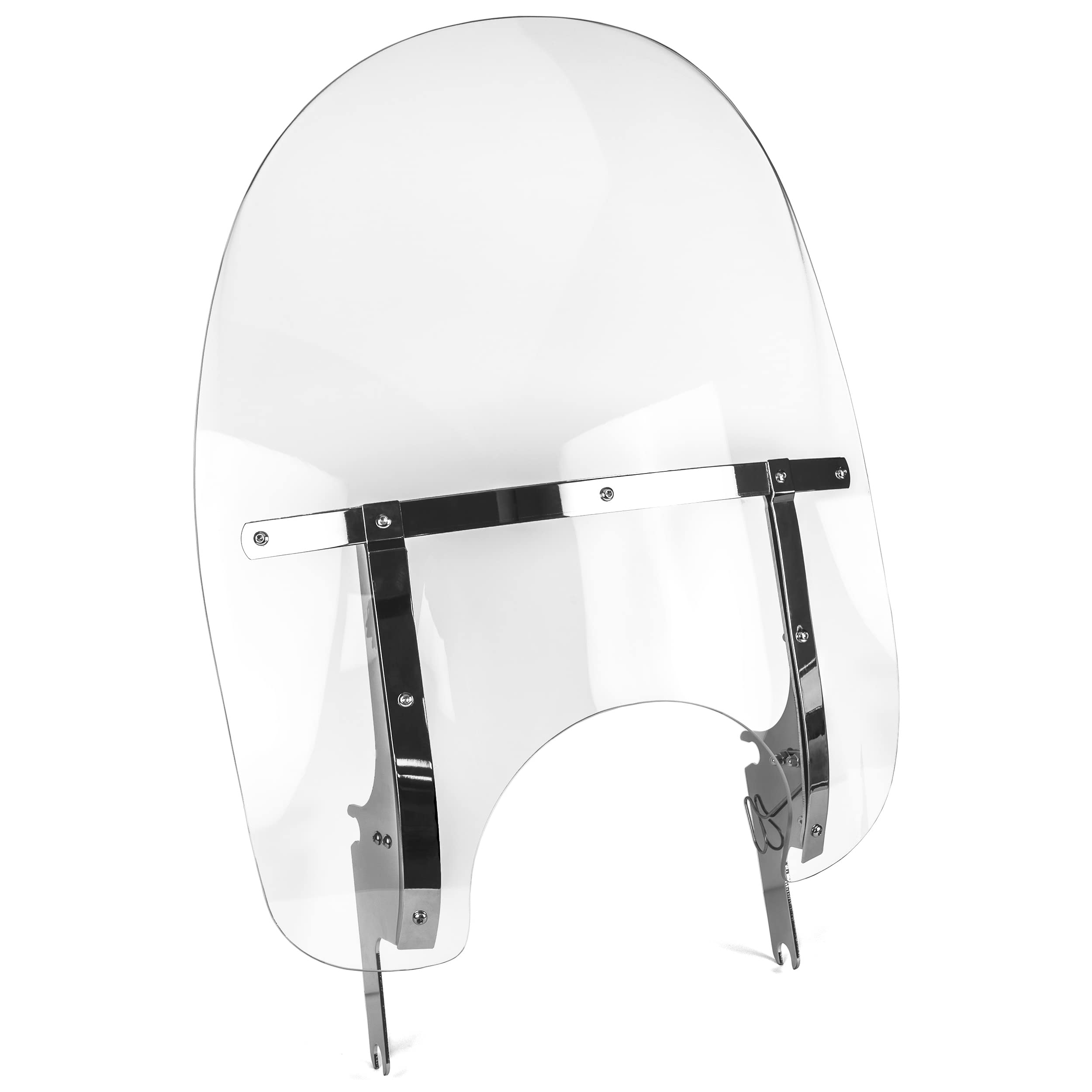 Krator Detachable Quick-Release Windshield Windscreen for Harley Davidson - Clear Motorcycle Windshield Compatible with 2002-2013 Road King Firefighter SE FLHR & EFI FLHRI - Perfect for Highway Riding and Wind Protection