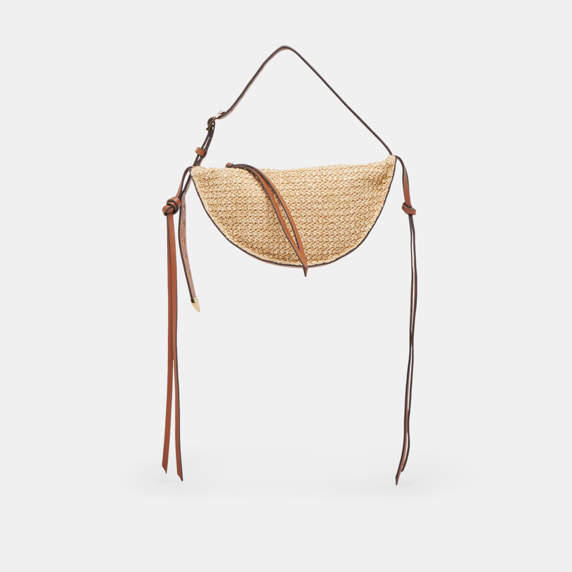 Monaco Shoulder Bag - Natural Raffia Woven Handbag for Women | Stylish Beach Tote, Summer Vacation Purse & Everyday Casual Accessory