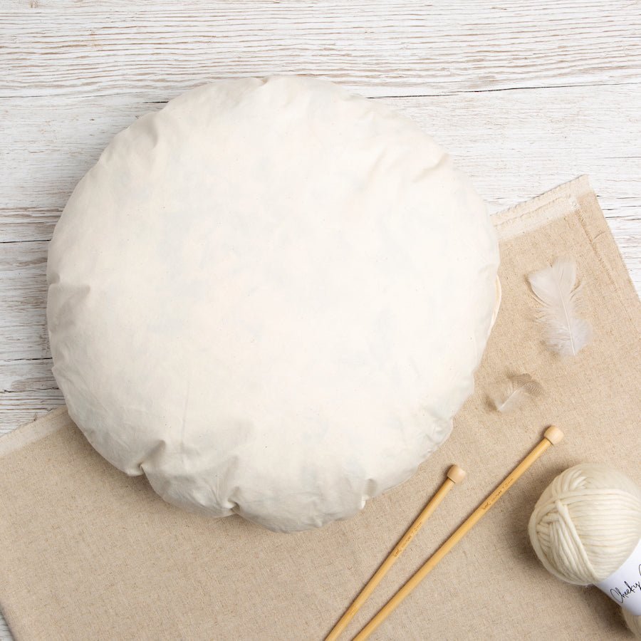 40cm Round Cushion Insert - Soft & Comfortable Pillow Filler for Sofa, Bed, Chair - Perfect for Home Decor & Living Room Accessories