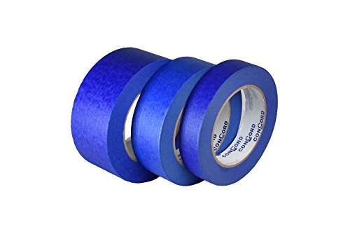 IDL Packaging 2-inch x 60-Yard Blue Painter's Tape, 24 Rolls - Natural Rubber Adhesive for Sharp Paint Lines & Surface Protection - No Residue, Easy Removal - Ideal for Home Painting, DIY Projects & Professional Use