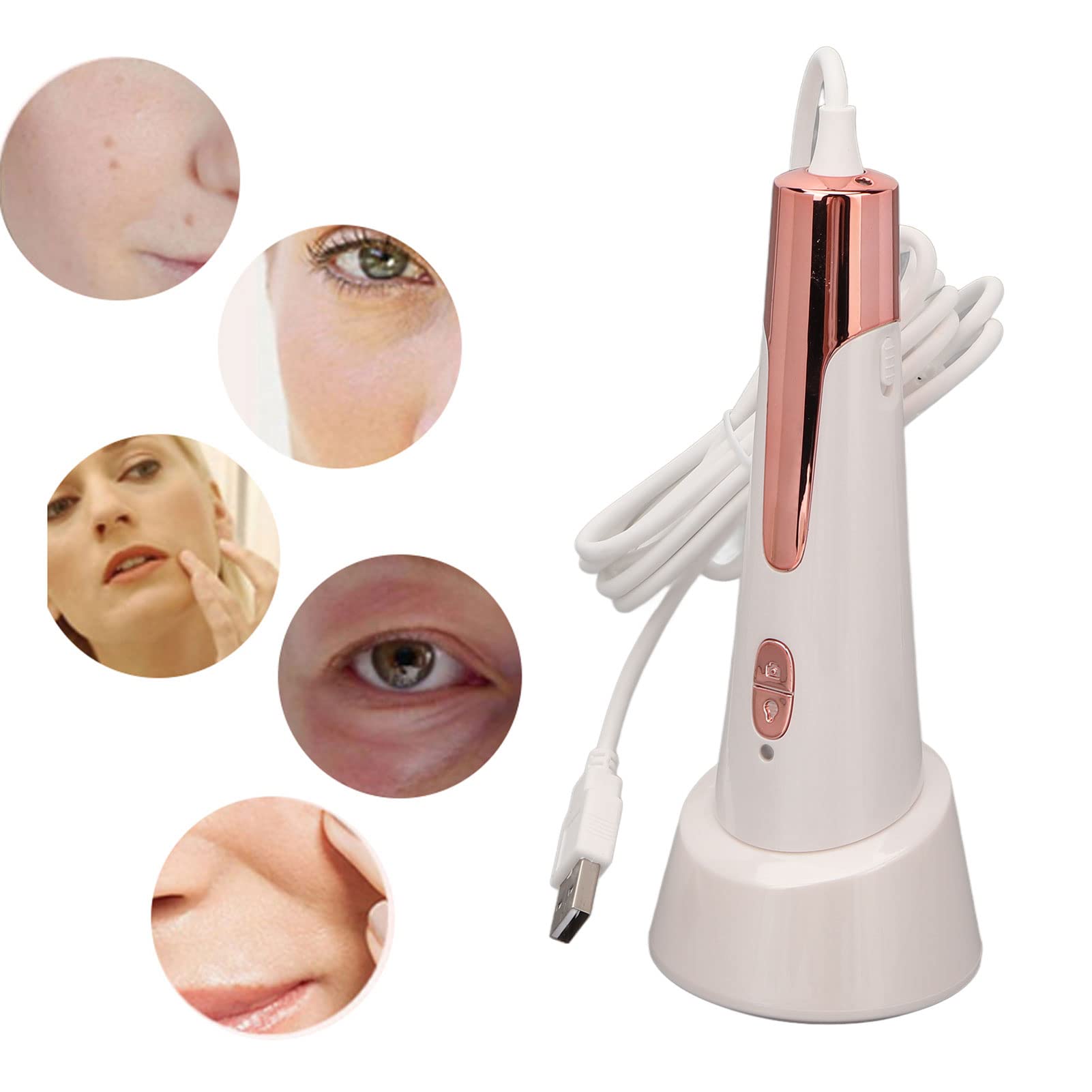 80X Precision Portable Digital Skin Analyzer - Facial Skin Tester for Water & Oil Levels | Detect Skin Problems | Perfect for Travel, Home & Beauty Salons | Ideal for Personalized Skincare Routines & Professional Skin Analysis