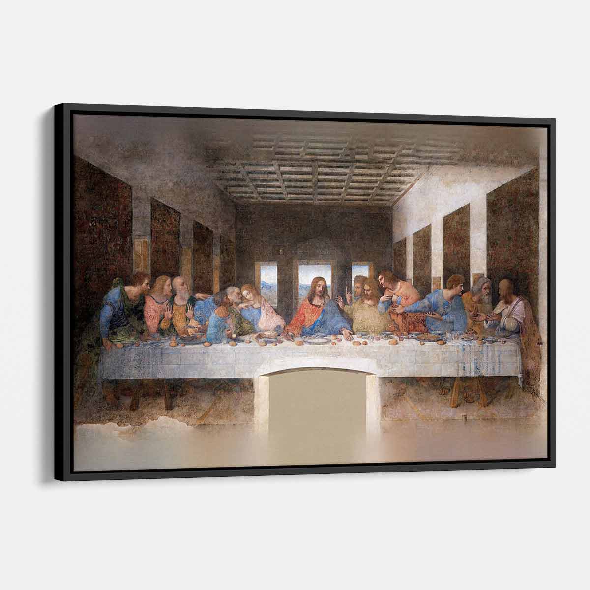 Brown Last Supper Wall Art Canvas - Religious Home Decor for Living Room, Bedroom & Church - 8165