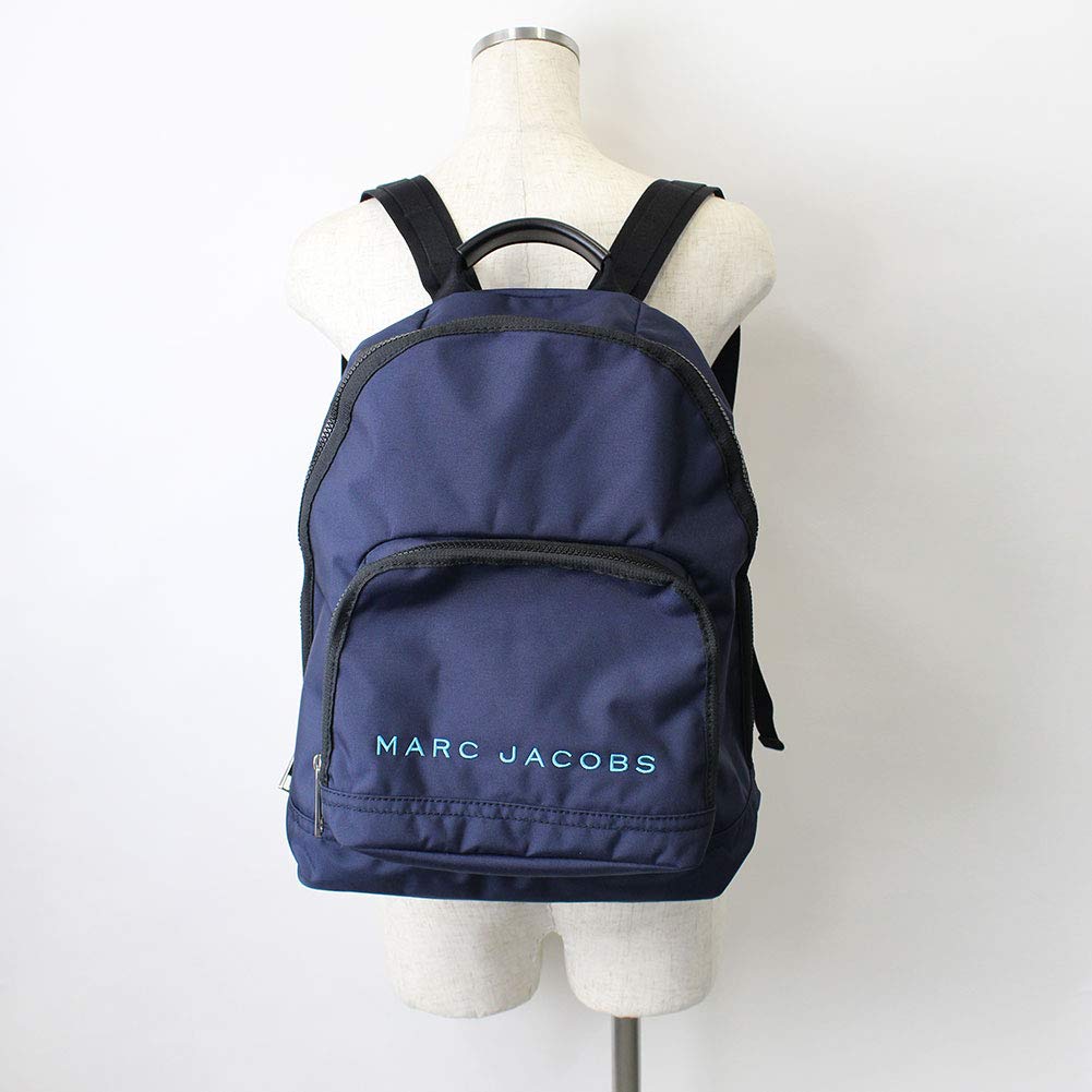 Marc Jacobs All Star Backpack for Women & Men - Durable Indigo Blue School Backpack with Laptop Compartment - Perfect for College, Travel & Work Commute