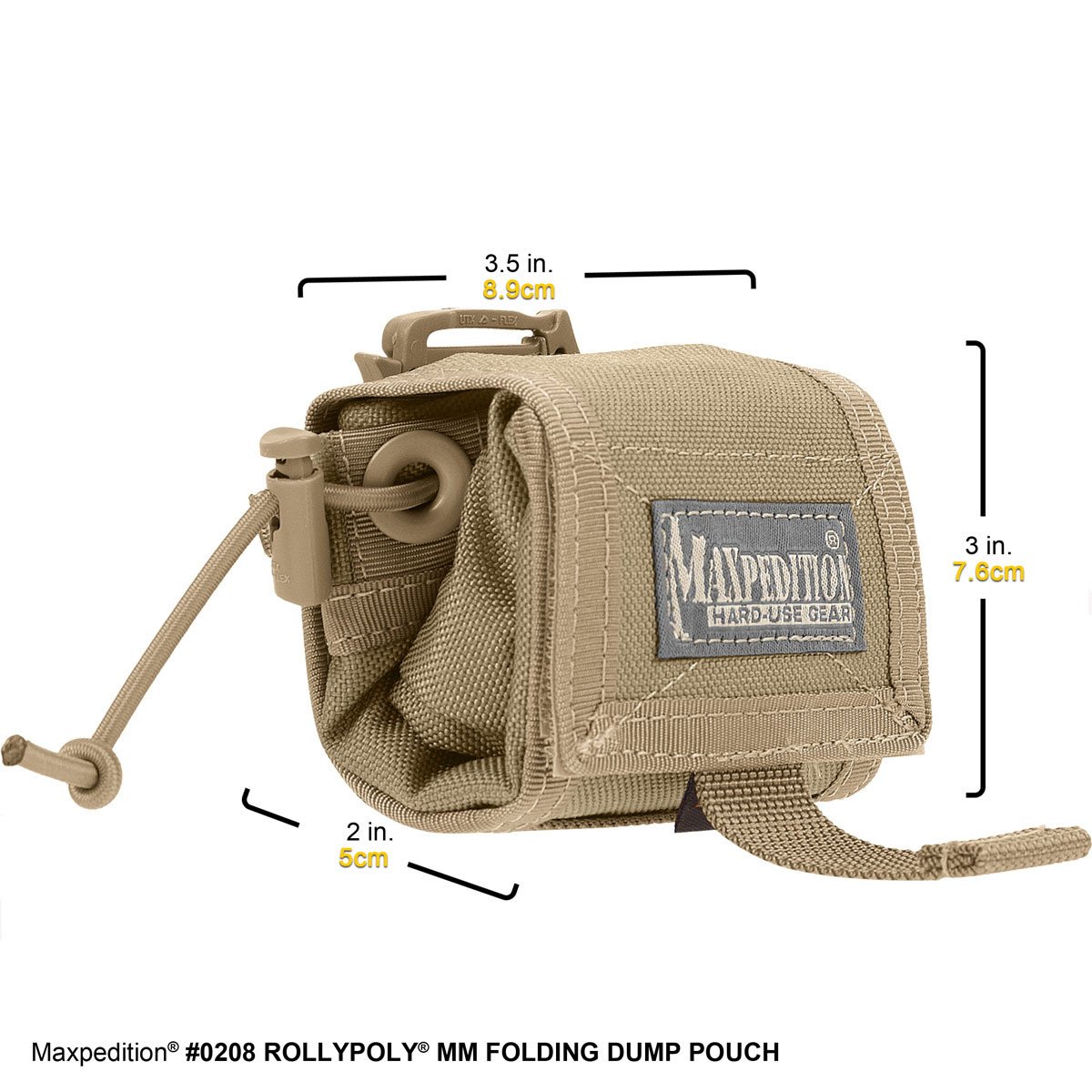 Rollypoly MM Folding Dump Pouch - Tactical Molle Utility Pouch for Military, Hunting & Airsoft Gear Organization | Compact & Durable Storage Solution