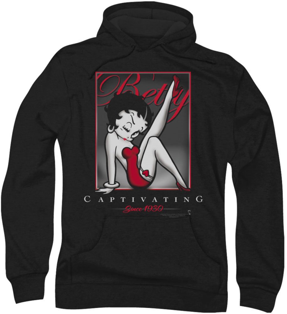 Betty Boop Men's Captivating Hoodie - Stylish & Comfortable Pullover Sweatshirt for Casual Wear, Street Fashion & Lounge Relaxation