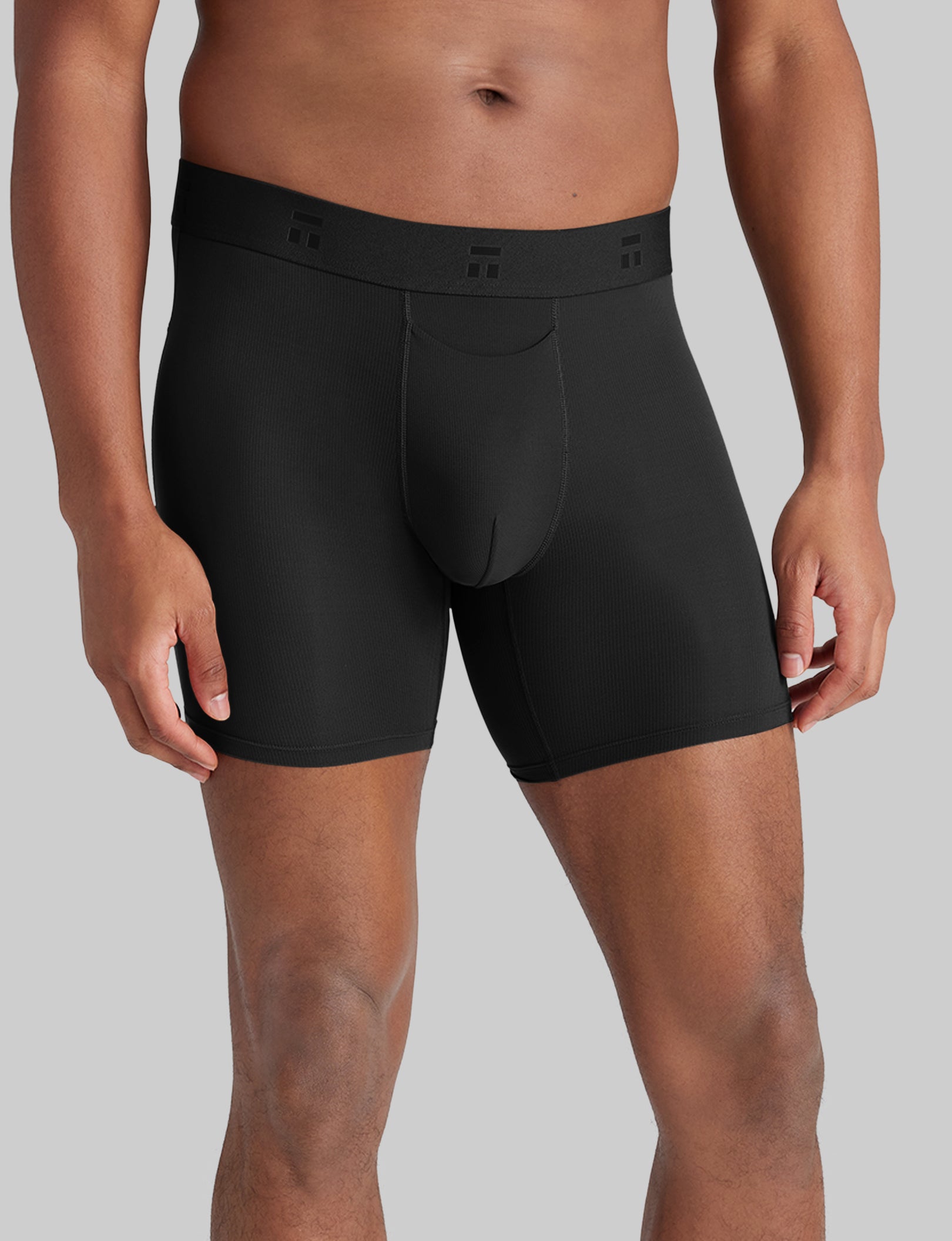 Breathable Air Mid-Length Boxer Briefs (3-Pack) - Soft Cotton Underwear for Men - Perfect for Workout, Travel & Everyday Comfort