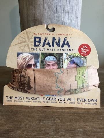 Badlands National Park Map Bandana - Multi-Purpose Bandana for Handkerchief, Face Mask, Headband, Neck Wrap & Scarf | Perfect for Hiking, Camping & Outdoor Adventures