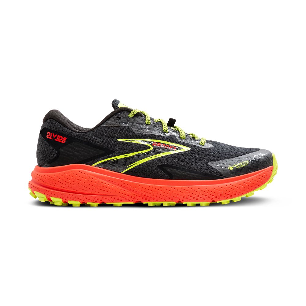 Men's Brooks Divide 5 GTX Waterproof Trail Running Shoes - Lightweight Hiking & Outdoor Adventure Footwear for Men - Perfect for Trail Running, Hiking, and Outdoor Activities