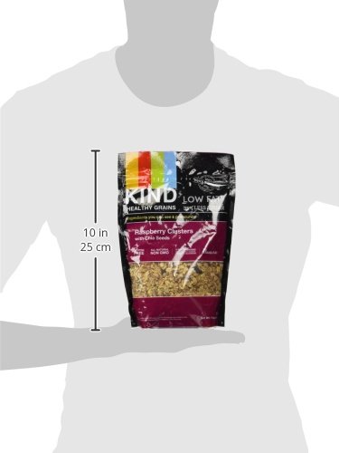 KIND Healthy Grains Raspberry Clusters with Chia Seeds - Gluten Free Snack Bars, 11 oz (Pack of 6) - Perfect for Breakfast, On-the-Go Snacks & Healthy Office Treats