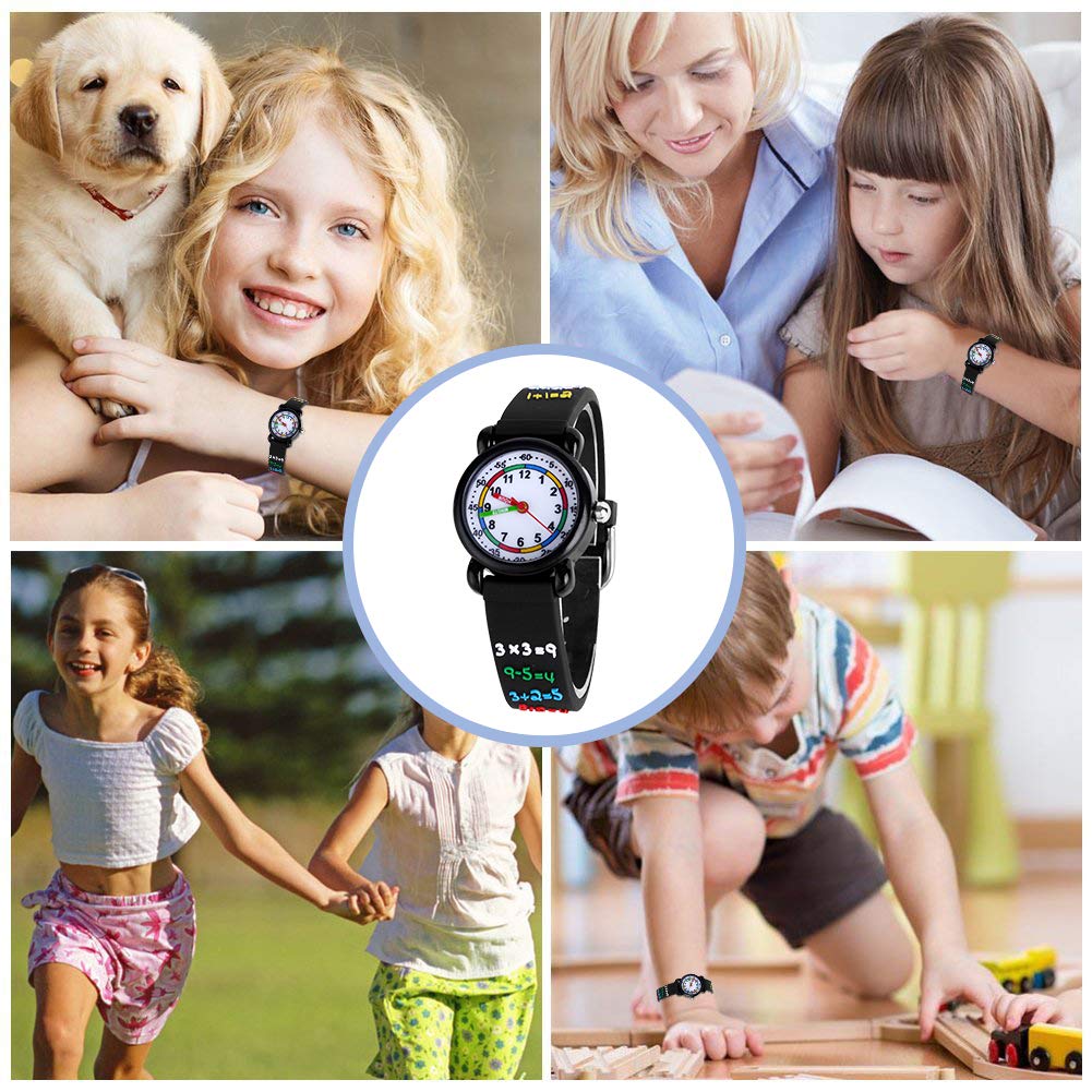 3D Cartoon Waterproof Kids Watch for Girls Ages 3-8 - Cute Digital Wristwatch for Toddlers, Birthday Gifts for Little Girls - Perfect for School, Swimming & Outdoor Play