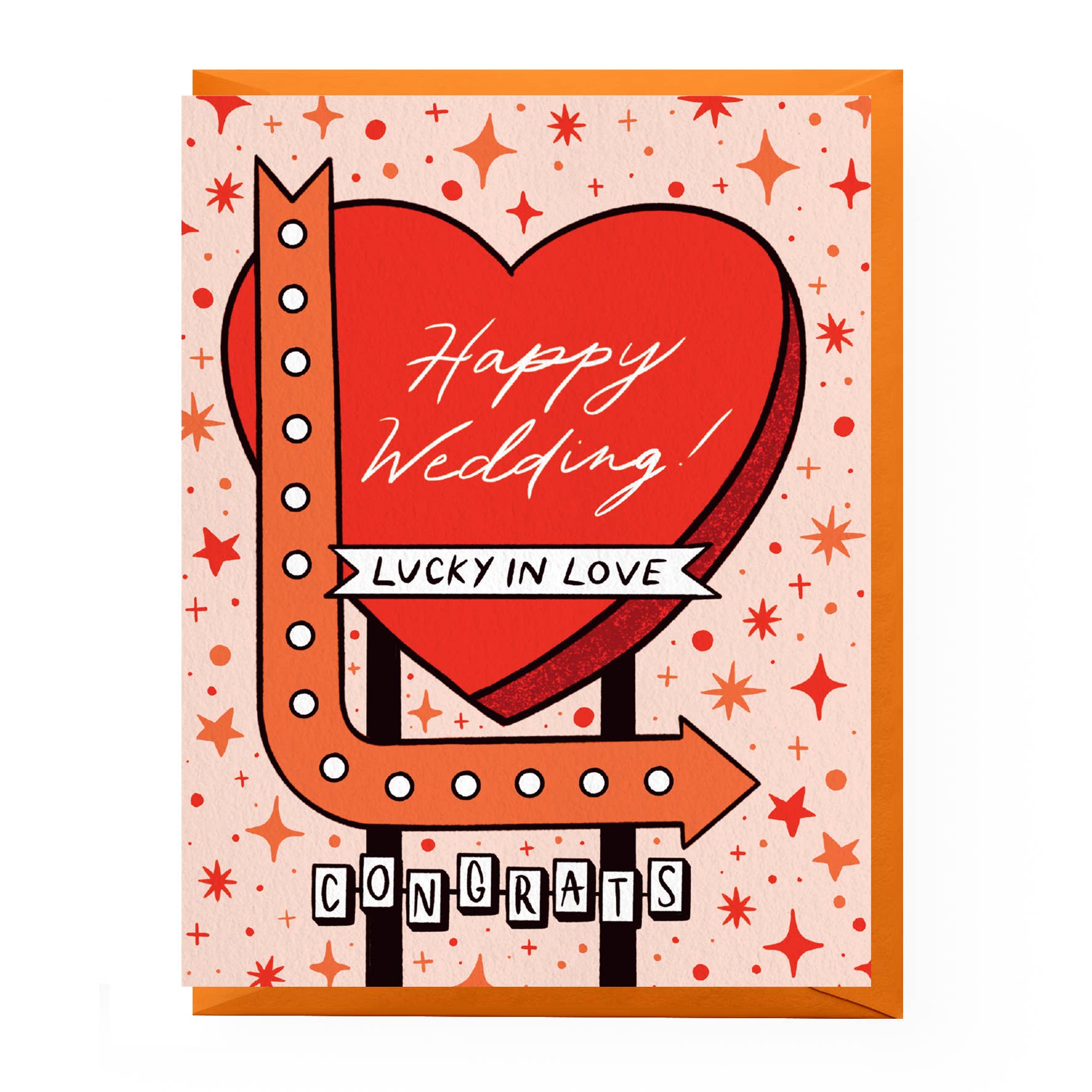 Lucky In Love Greeting Card - Romantic Valentine's Day & Anniversary Card for Couples - Perfect for Weddings, Proposals, and Expressing Love