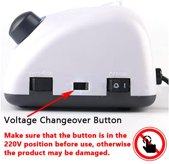 Professional 40000RPM Electric Nail Drill Machine - Adjustable Speed Manicure Pedicure Tool with 3/32