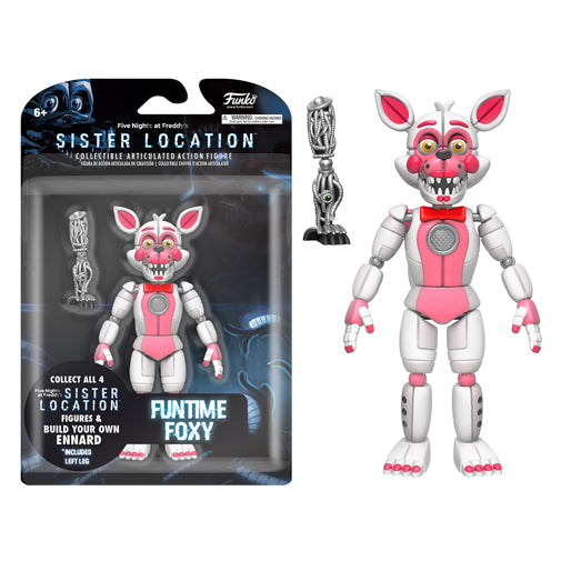 Funtime Foxy Action Figure - Five Nights at Freddy's Sister Location 5 Collectible Toy for Horror Game Fans | Perfect for Display, Cosplay, and Gift Giving
