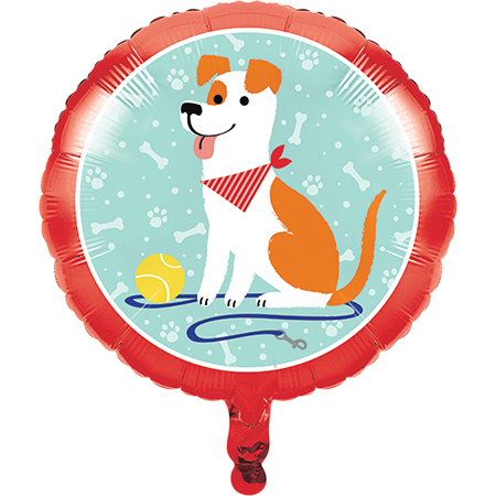 45cm Dog Party Foil Balloon - Happy Birthday Decorations for Dog Lovers, Perfect for Pet Birthday Parties & Celebrations