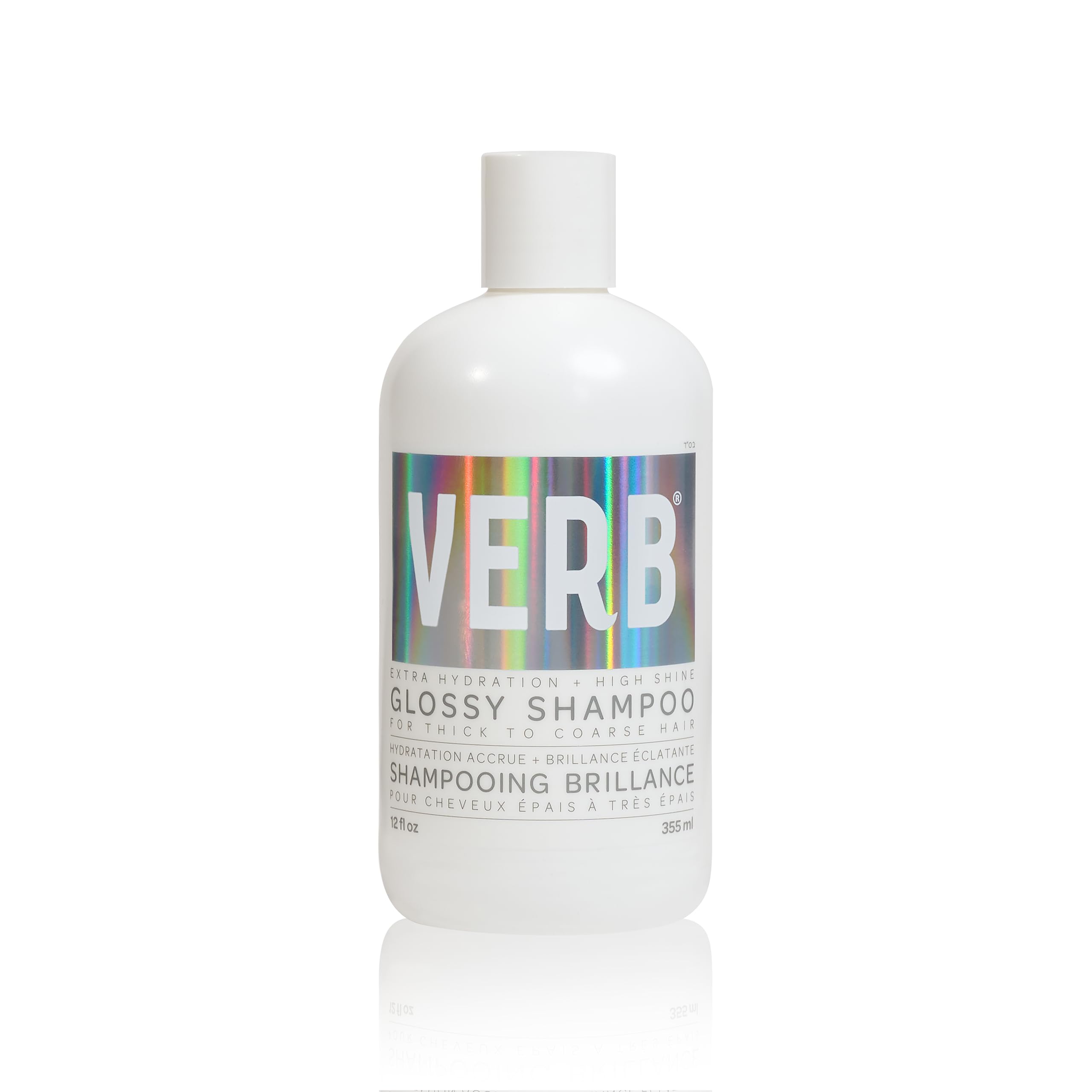 VERB Glossy Shampoo for Thick to Coarse Hair - Sulfate Free, Paraben Free & Gluten Free Moisturizing Shampoo with High Shine - Perfect for Dry, Damaged Hair Care & Salon Quality Results at Home