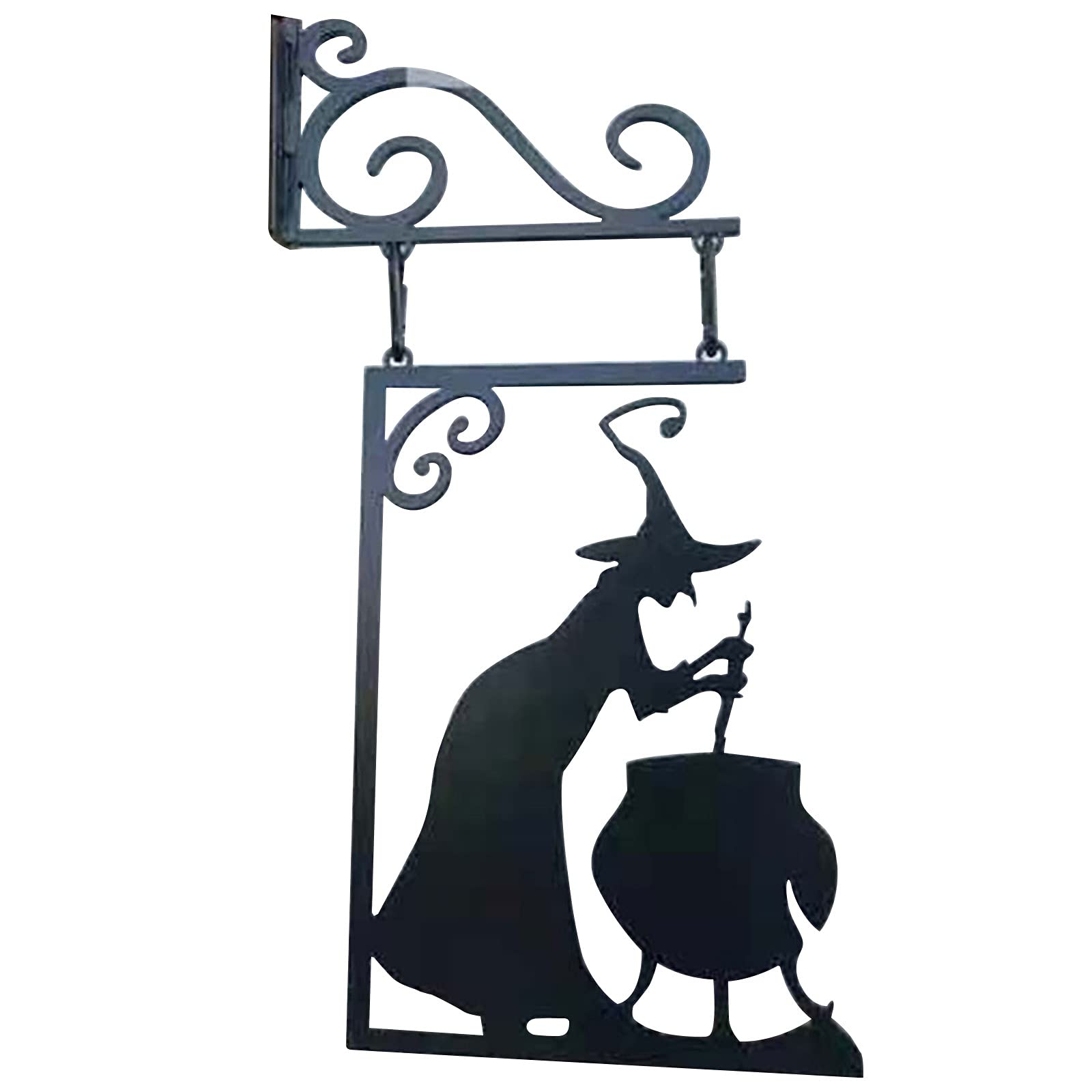 Halloween Hanging Decor - Witch Silhouette Wall Decor for Home & Party