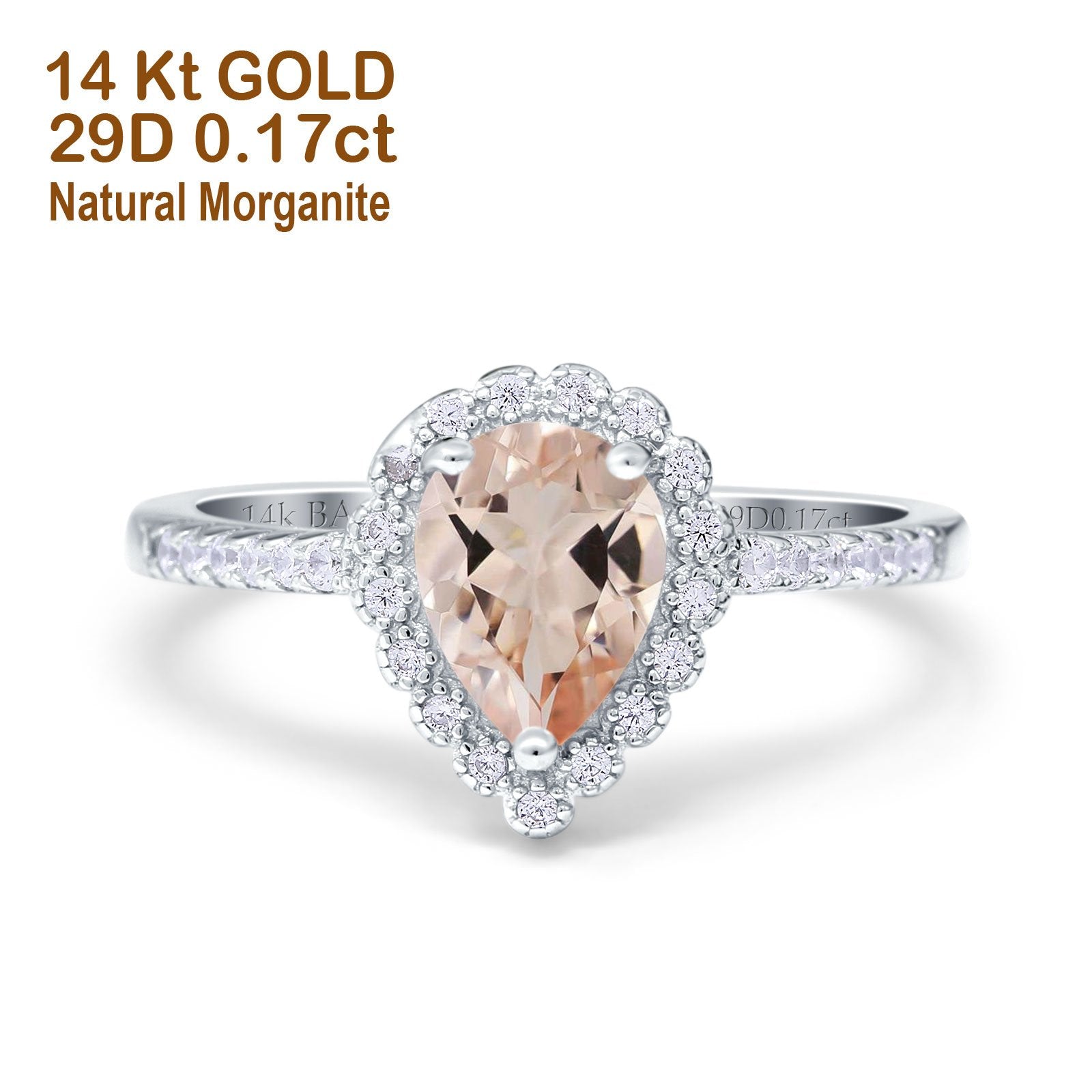 White Gold Natural Morganite