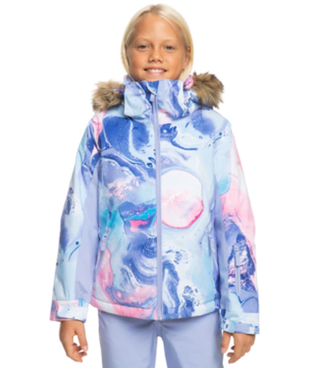 Roxy Girls American Pie DryFlight Snow Jacket - Waterproof Winter Coat for Skiing & Snowboarding - Warm Insulated Jacket for Cold Weather Outdoor Activities
