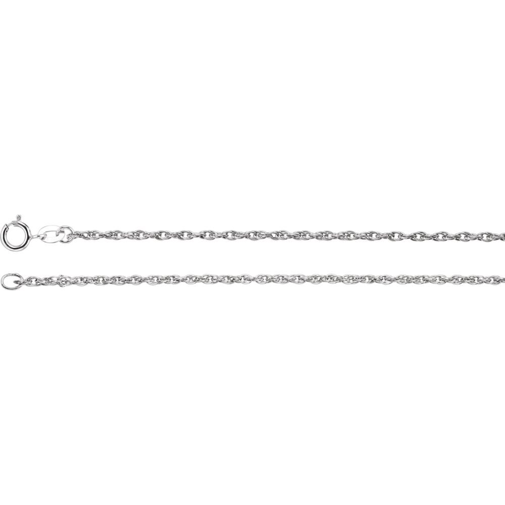 Jewels By Lux 925 Sterling Silver 1.5mm Rope Chain Necklace - Dainty & Elegant Jewelry for Women, Perfect for Layering, Everyday Wear & Gift Giving