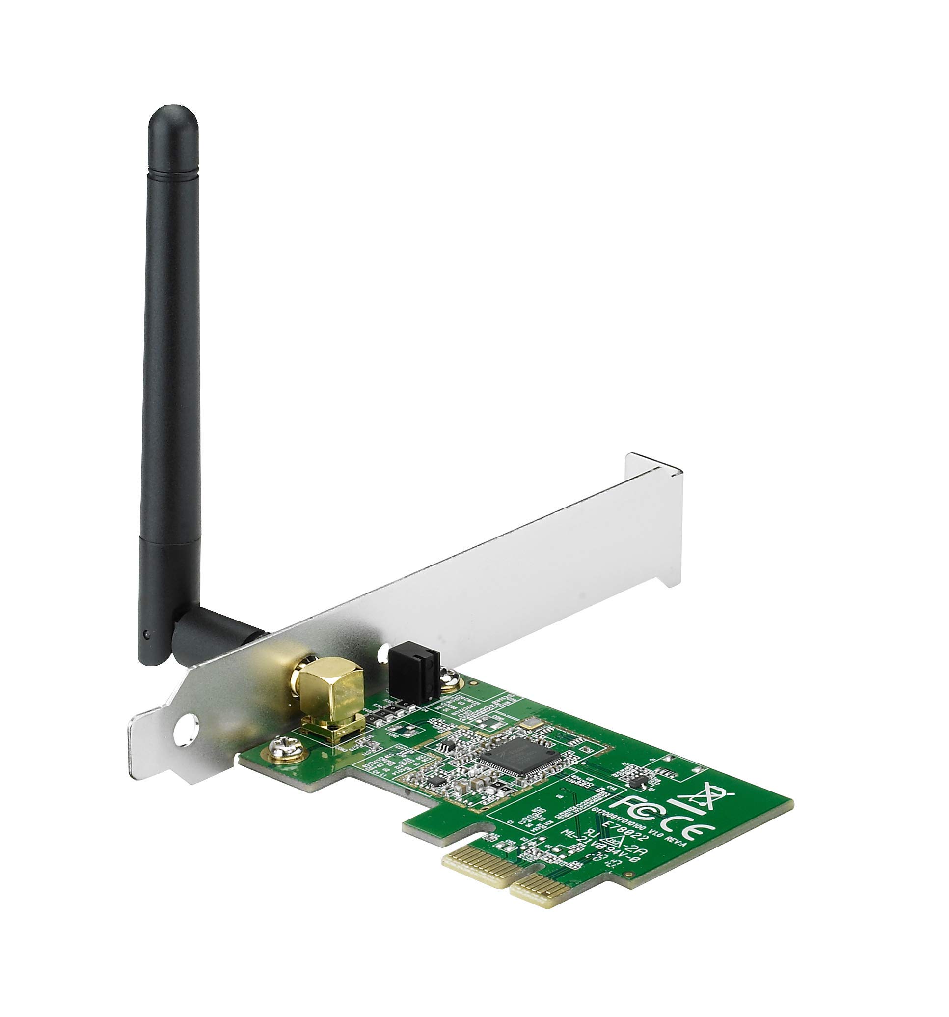 ASUS PCE-N10 Wireless-N PCI-E Network Adapter - 150Mbps High-Speed WiFi Card for Desktop PCs | Perfect for Gaming, Streaming & Home Office Use