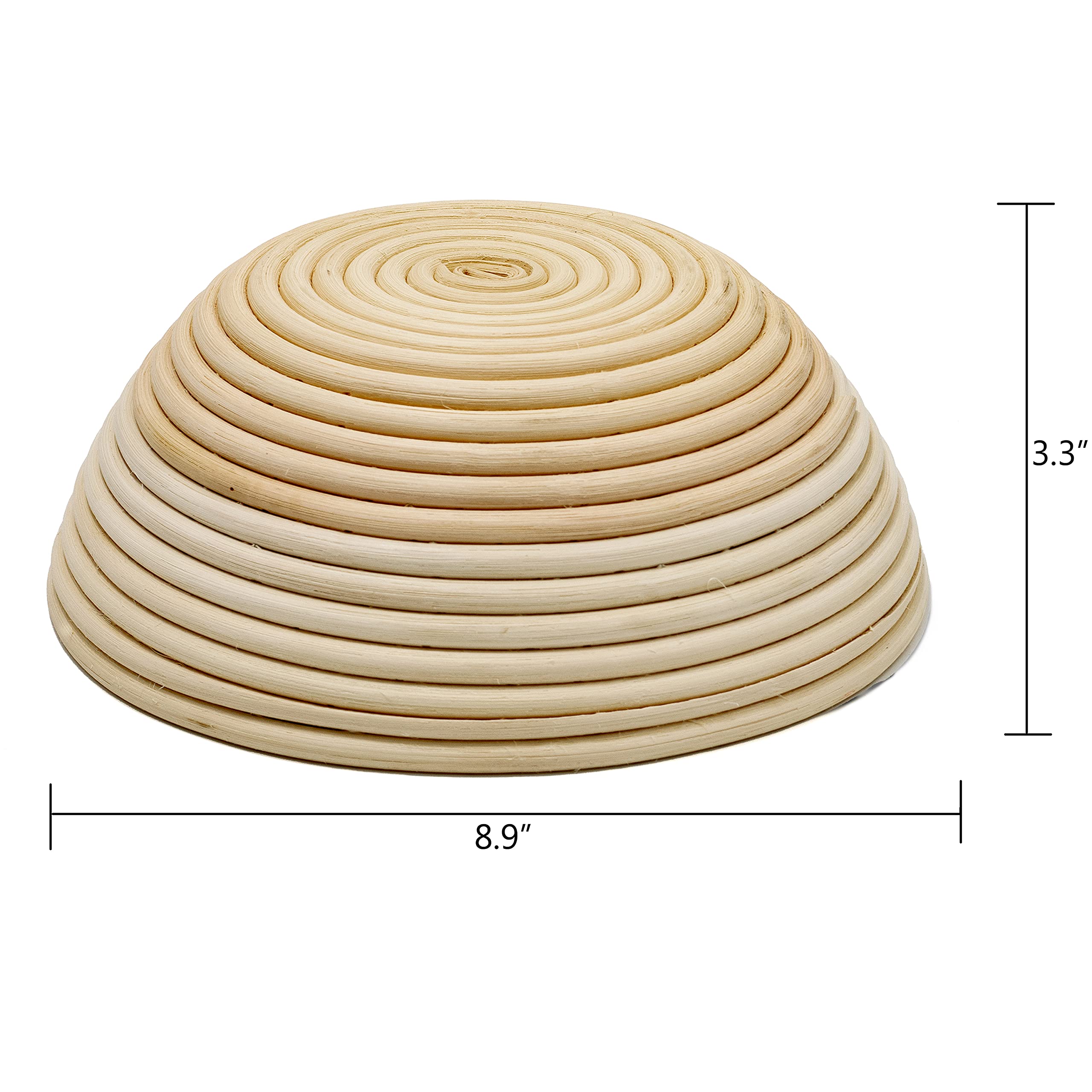 Blue Ridge Bread Proofing Basket with Dough Scraper - Rattan Banneton for Sourdough Baking | Perfect for Artisan Bread Making at Home