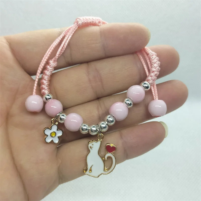 Stylish Animal Cat Bracelet for Girls - Trendy Handmade Jewelry Gift for Cat Lovers | Perfect for Parties, Gifts & Everyday Wear