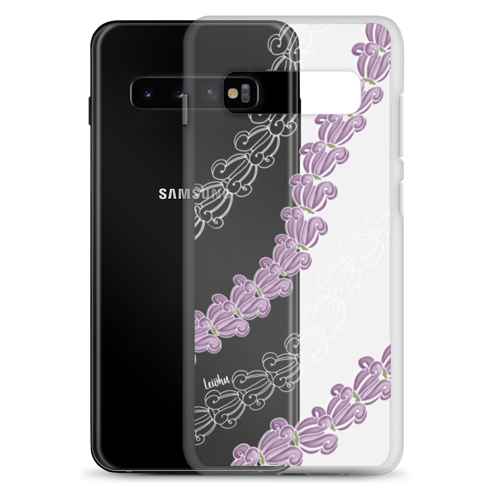 Samsung Clear Phone Case with Crown Lei Design - Slim Protective Cover for Samsung Galaxy [Model] - Perfect for Parties, Festivals, and Everyday Use