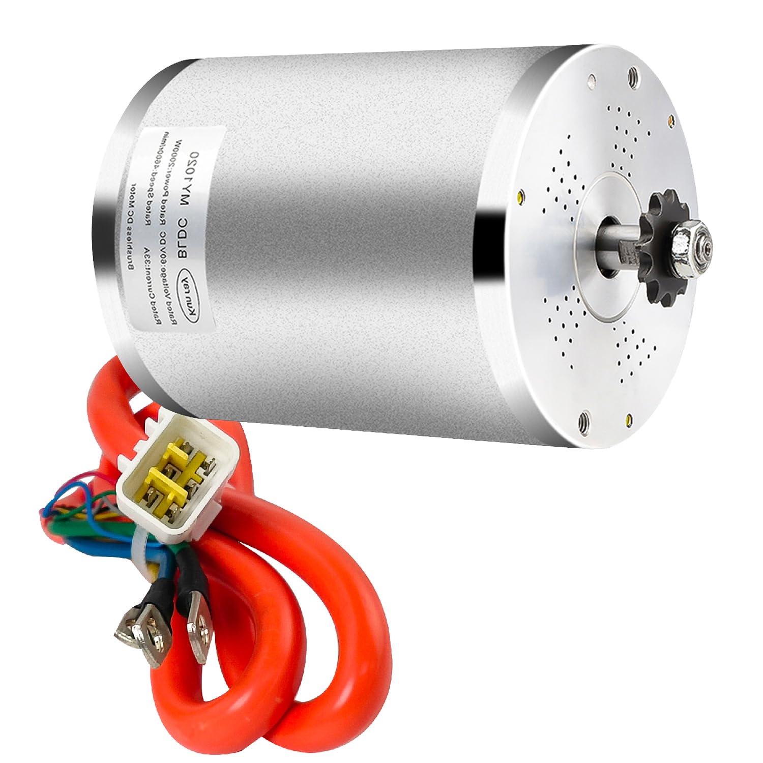 72V 3000W Brushless DC Motor for Electric Scooters, Dirt Bikes & Go Karts - High Speed 6700RPM with Temperature Sensor - Perfect for Off-Road, Commuting & DIY Electric Vehicle Projects