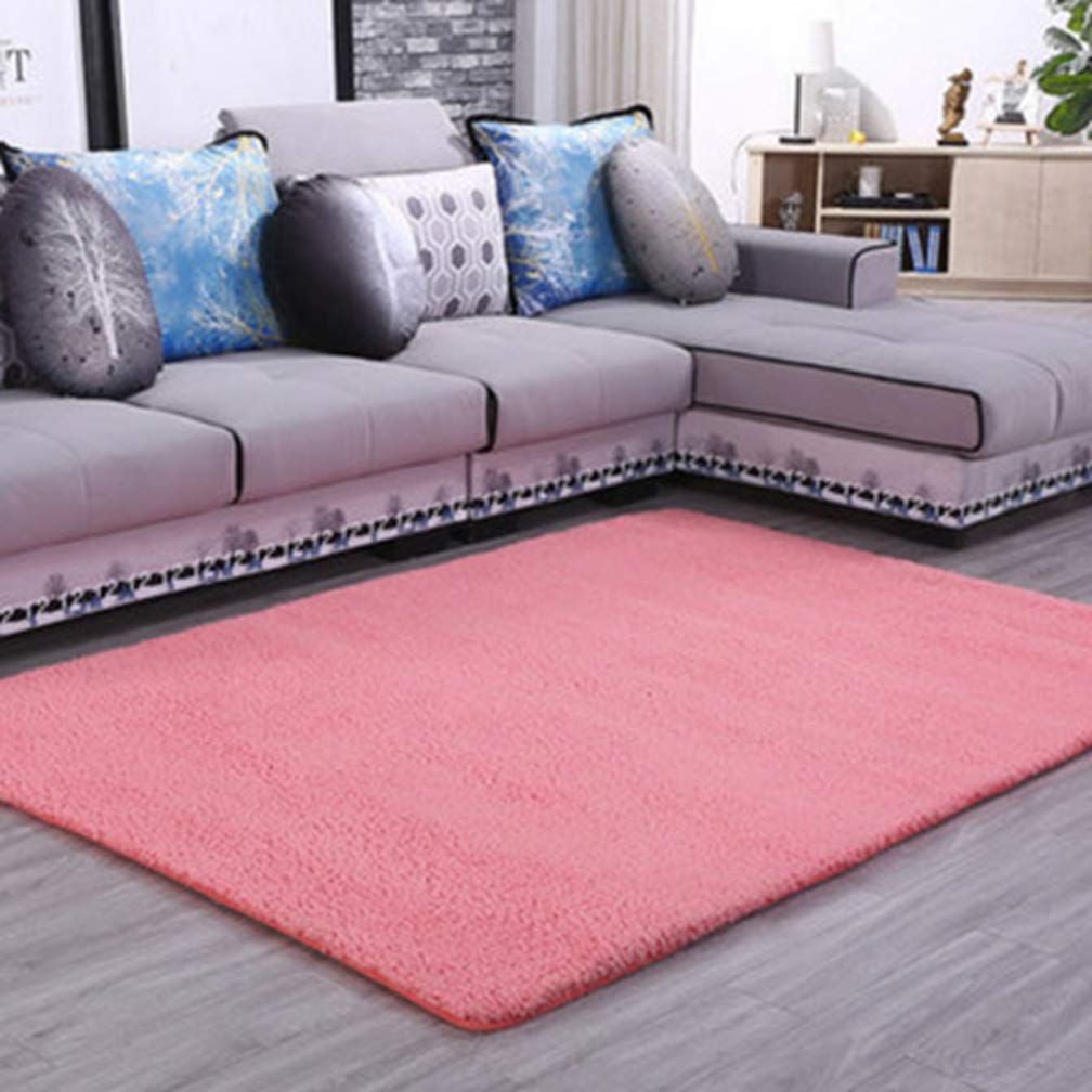 Soft Shag Area Rug 2'x9' - Non-Slip Plush Rectangular Carpet for Living Room, Bedroom, Nursery | Modern Indoor Outdoor Runner in Pink | Perfect for Kids Room, Home Decor & High Traffic Areas