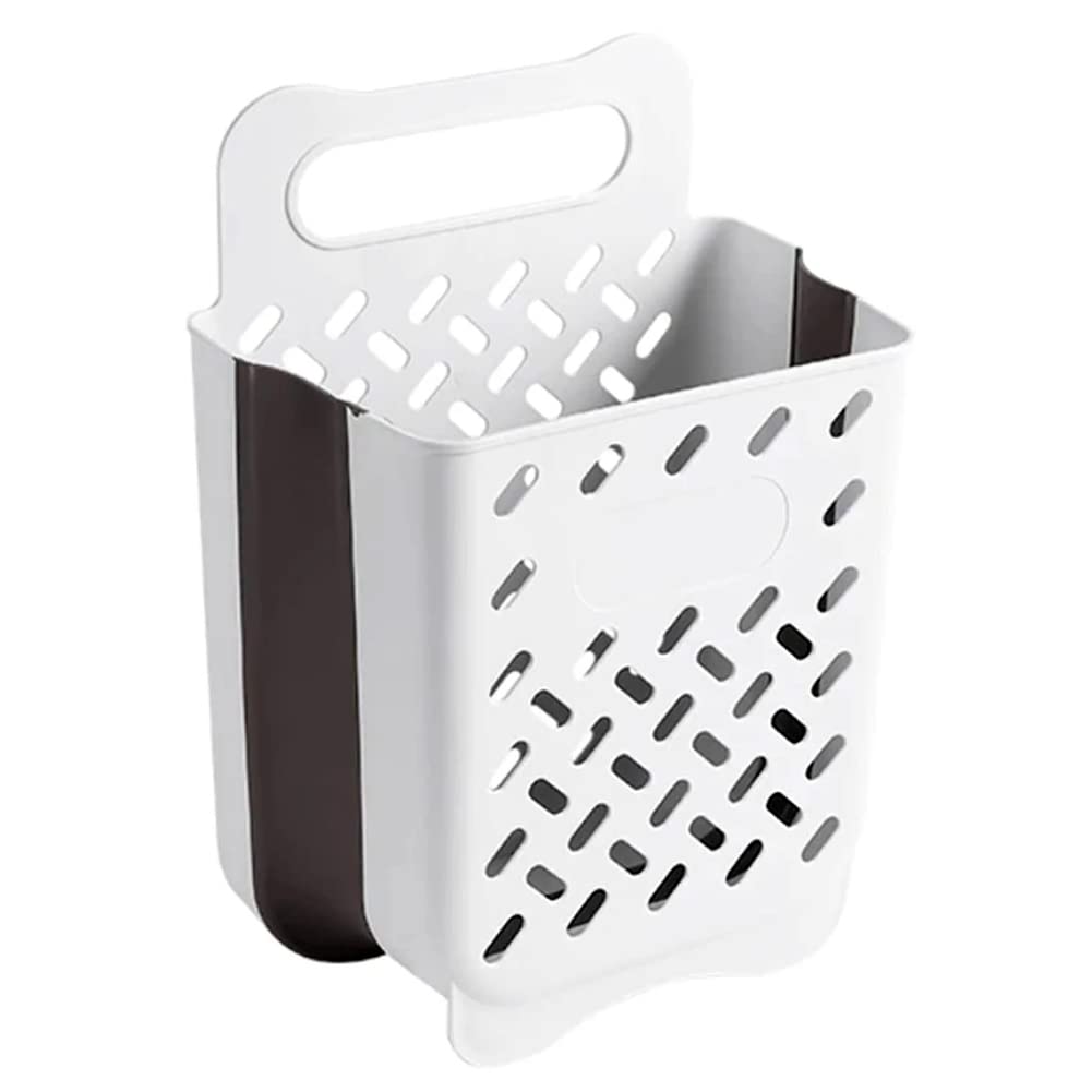 Foldable Laundry Hamper with Wall Hanging Handle - Space Saving Collapsible Clothes Basket for Home, Towels & Toys Organization - Perfect for Small Spaces, Dorms, Apartments & Laundry Rooms