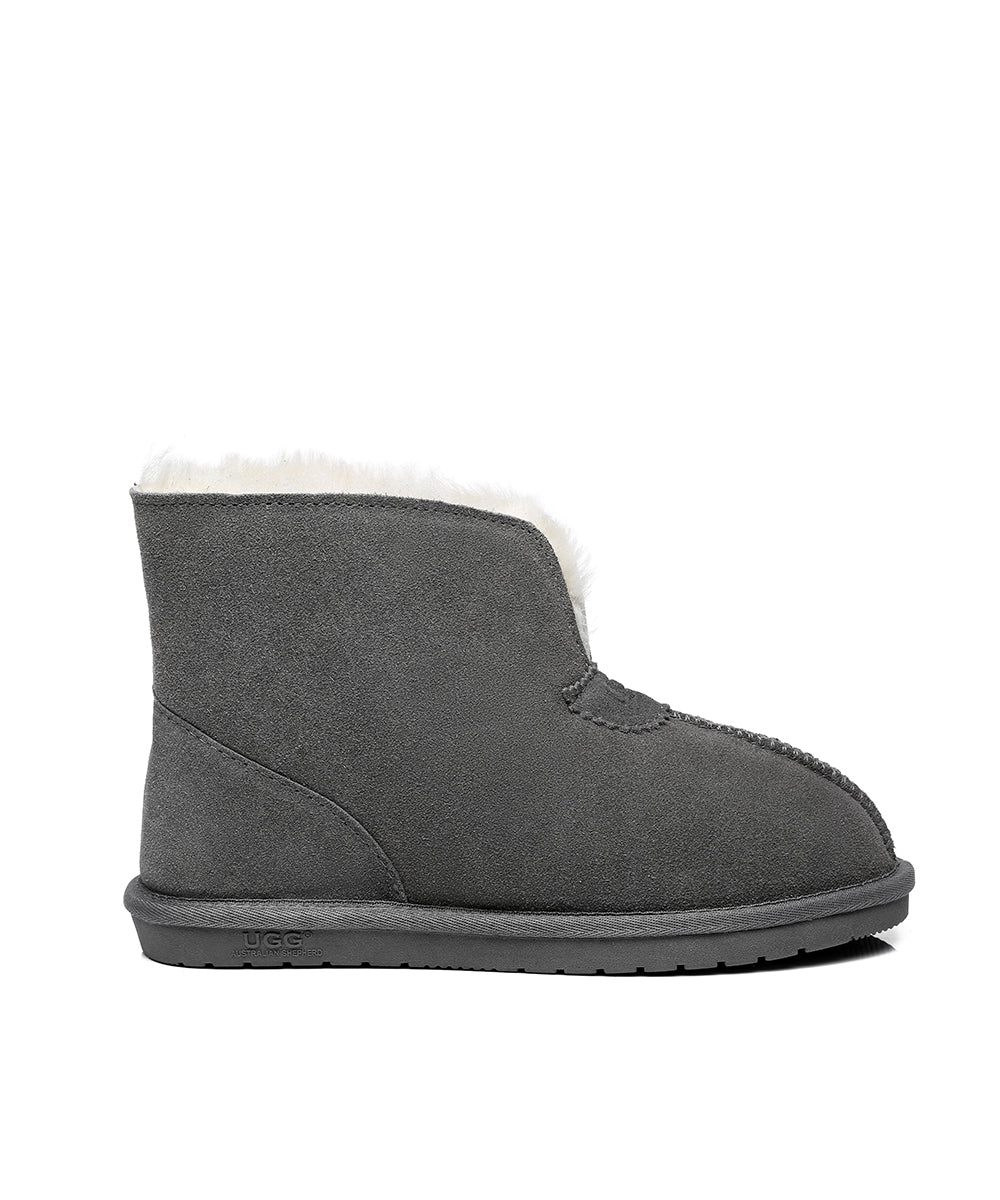 Men's Hushly UGG Slippers - Cozy Sheepskin Indoor/Outdoor House Shoes for Winter Comfort - Perfect for Home, Office & Travel