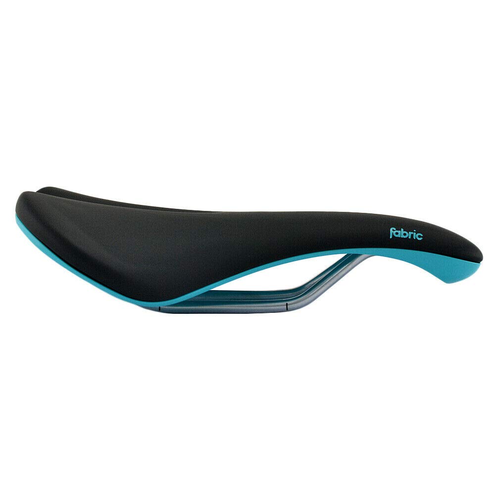Premium Fabric Scoop Elite Gel Radius MTB & Road Bike Comfort Saddle - Ergonomic Design for Long Rides (Black/Blue, VL1952) | Ideal for Mountain Biking, Road Cycling & Commuting