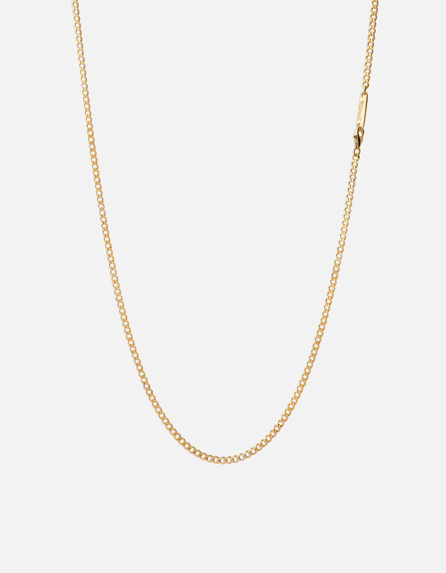 3mm Cuban Chain Necklace 14K Gold Vermeil for Men & Women - Durable Layered Jewelry Gift for Birthday, Anniversary & Everyday Wear