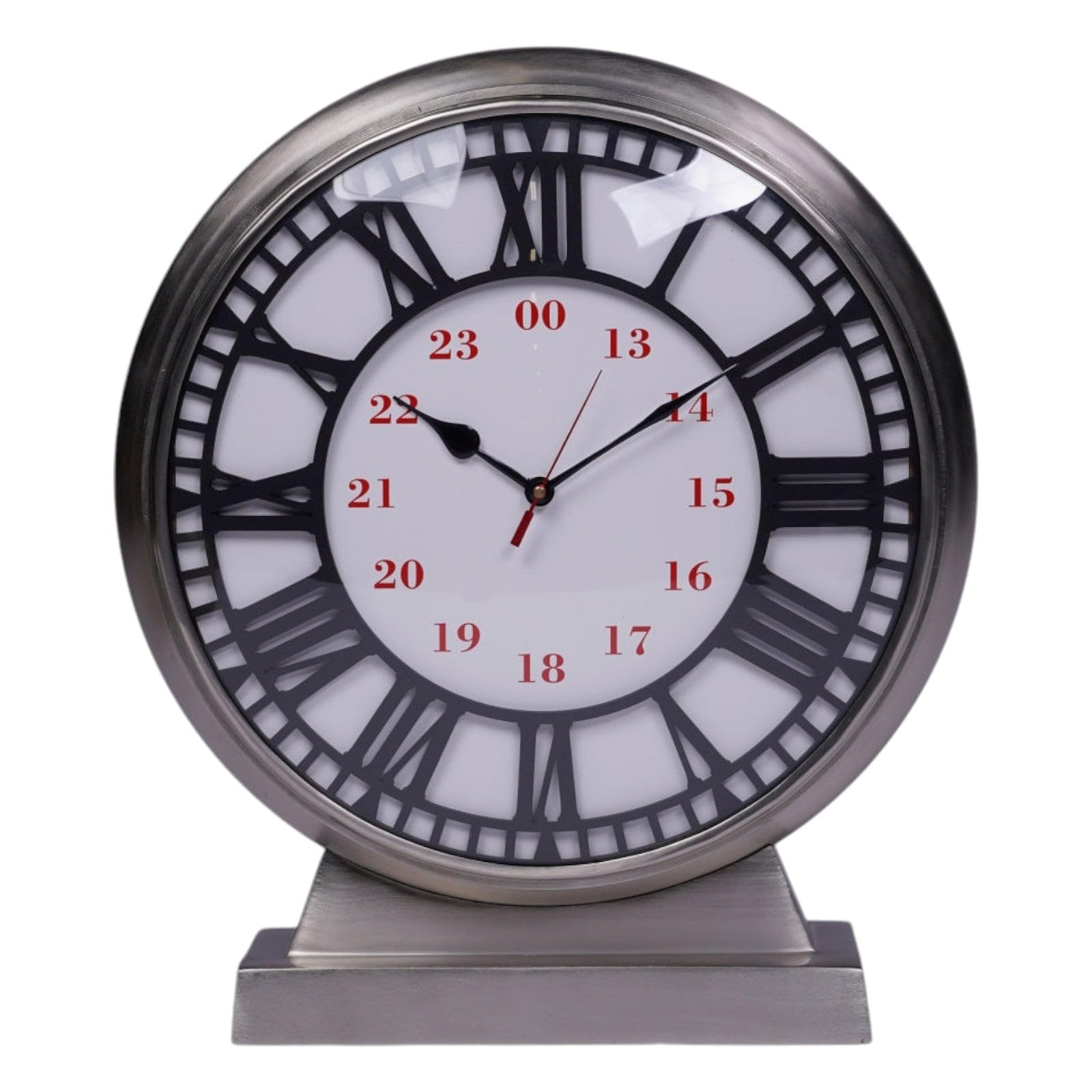 Authentic Waterloo XL Desk Clock - Vintage Style Office & Home Decor - Perfect for Study, Library, and Gift Giving