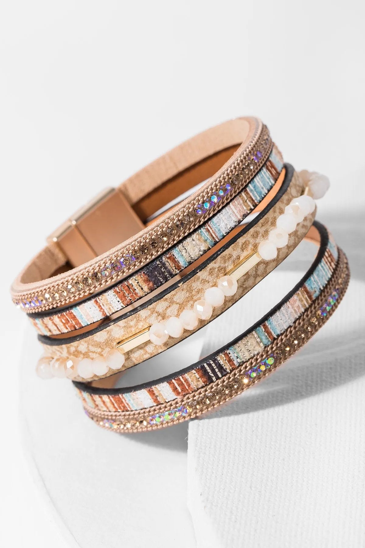 Cheerful Beaded Bracelet for Women - Handmade Boho Friendship Bracelets with Colorful Beads - Perfect for Gifts, Parties, and Everyday Wear