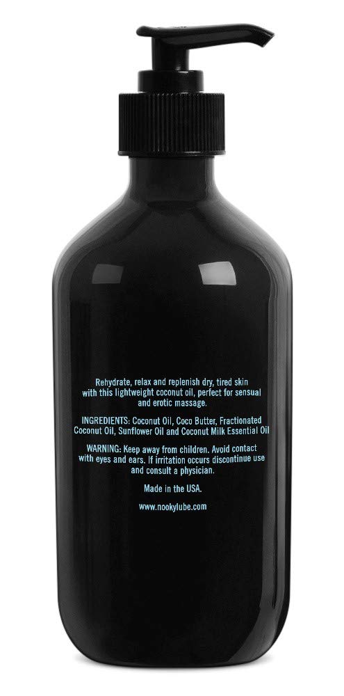 16oz Fractionated Coconut Massage Oil - Relaxing & Hydrating for Aromatherapy, Spa, Couples Massage & Self-Care