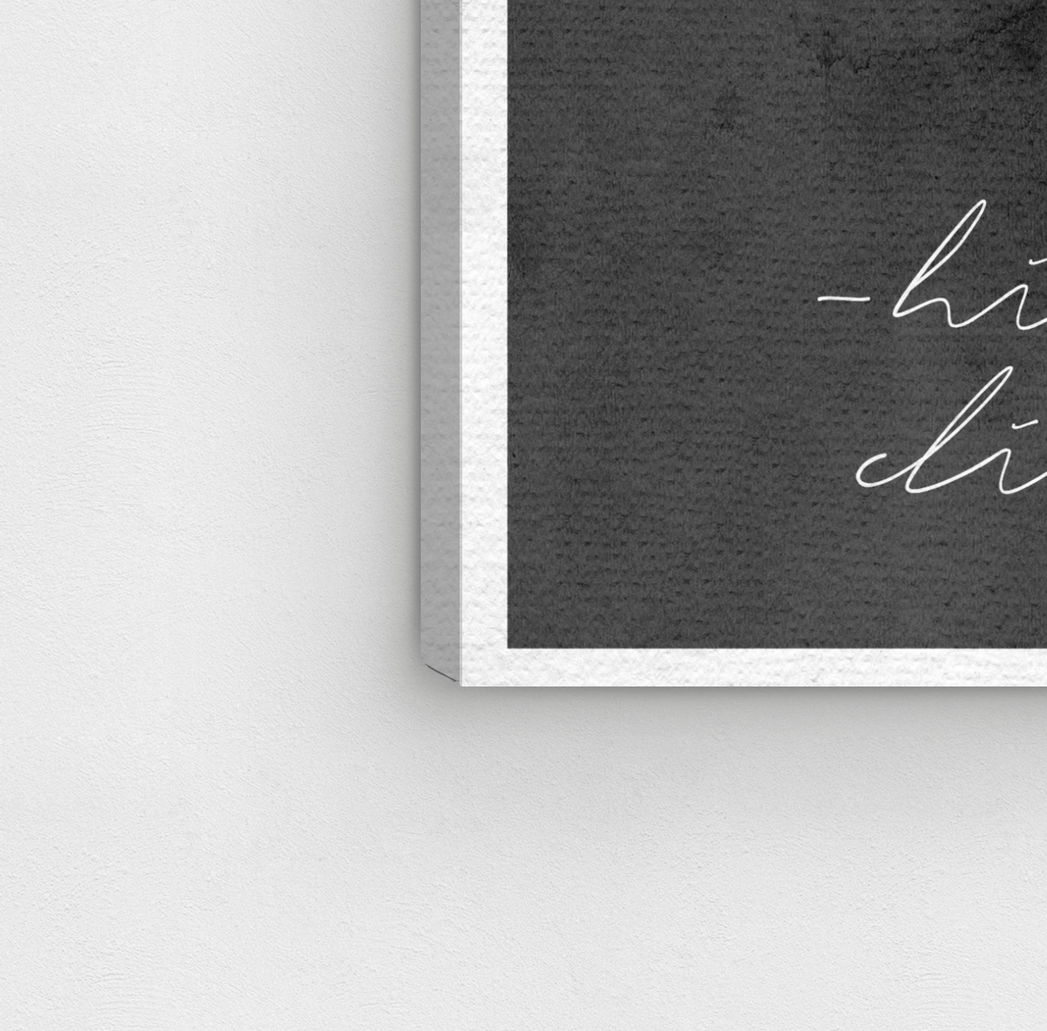 Oliver Gal Artist Co. 'Never Stop Believing' Inspirational Wall Art Canvas Print - 30x45 Inches Black & White Home Decor - Perfect for Living Room, Bedroom & Office Decorations